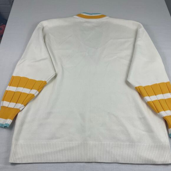 Lacoste Women's Low V-Neck Loose Fit Sweater, Size L - Picture 7 of 11